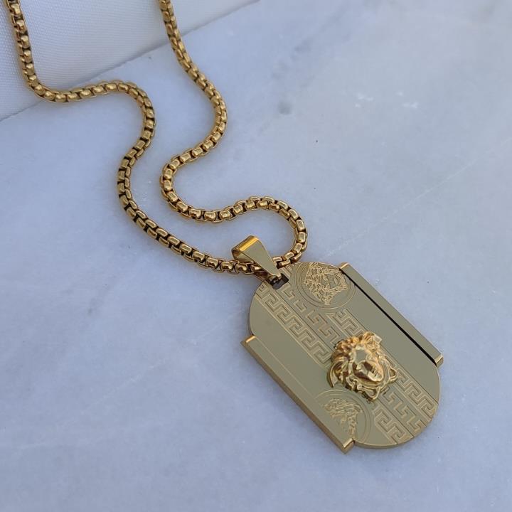 گردنبند ورساچه مردانه طلایی